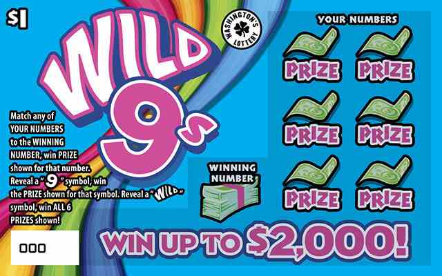 Wild 9S scratchcard - game number #1908 - front