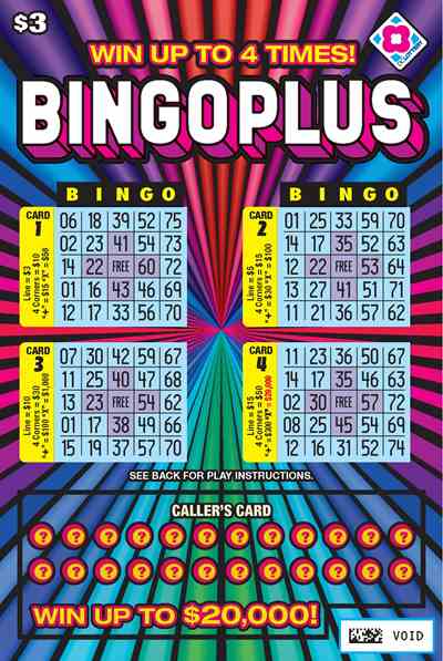 Bingo Plus scratchcard - game number #1571 - front