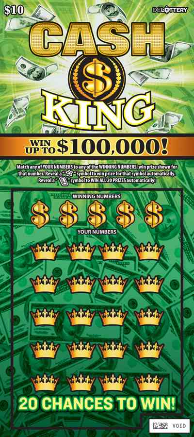 Cash King scratchcard - game number #1645 - front