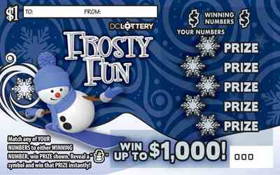 Frosty Fun scratchcard - game number #1640 - front