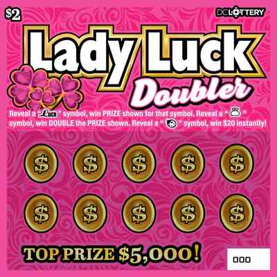 Lady Luck Doubler scratchcard - game number #1615 - front