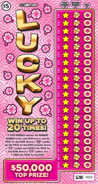 Lucky scratchcard - game number #1616 - front