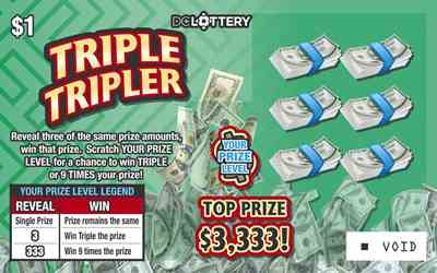 Triple Tripler scratchcard - game number #1630 - front